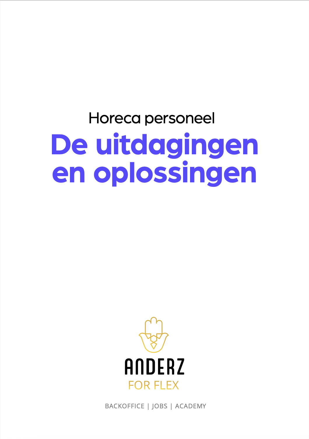 Whitepaper Horeca Personeel